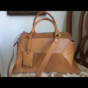 IACUCCI Italian Leather & Suede Handbag
